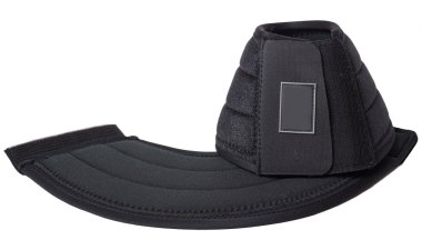 Yeni siyah Bellboots beyaz izole at için