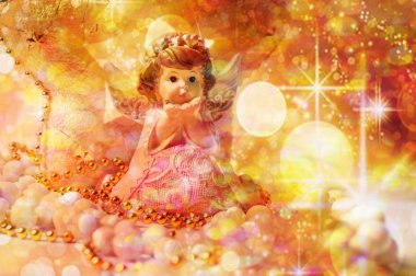 Noel meleği star adlı beyaz arka plan ile