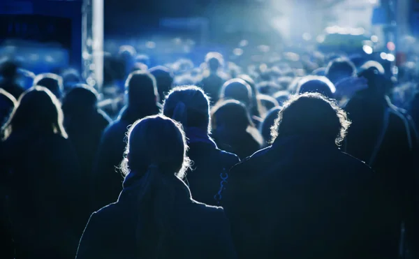 Crowds in a city — Stock Photo, Image