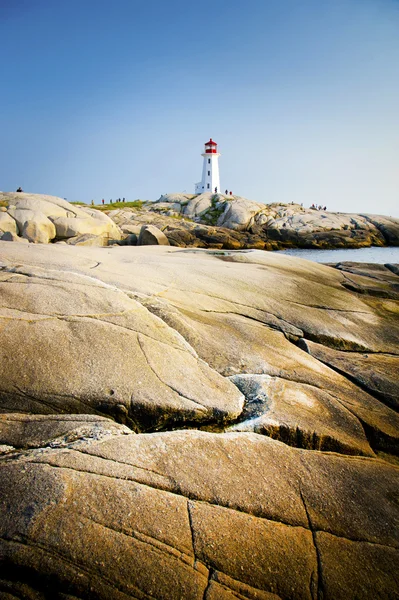 Peggys's Cove Lighthouse Stock Photo