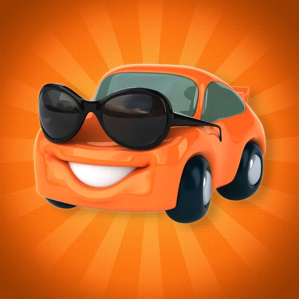 Grappige cartoon auto — Stockfoto