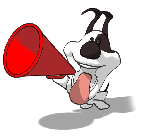Distractiv câine de desene animate — Fotografie, imagine de stoc
