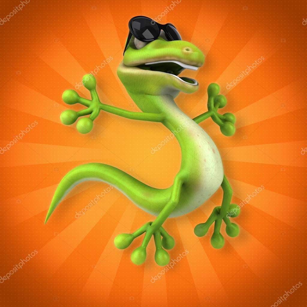 Fun cartoon Lizard — Stock Photo © julos #100308100