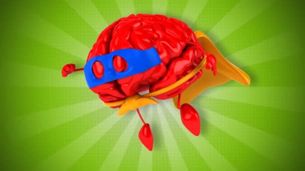 有趣的超级大脑 — 图库视频影像