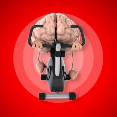 Komik karikatür beyin