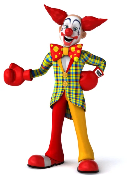 Fun cartoon clown — Stock Photo, Image