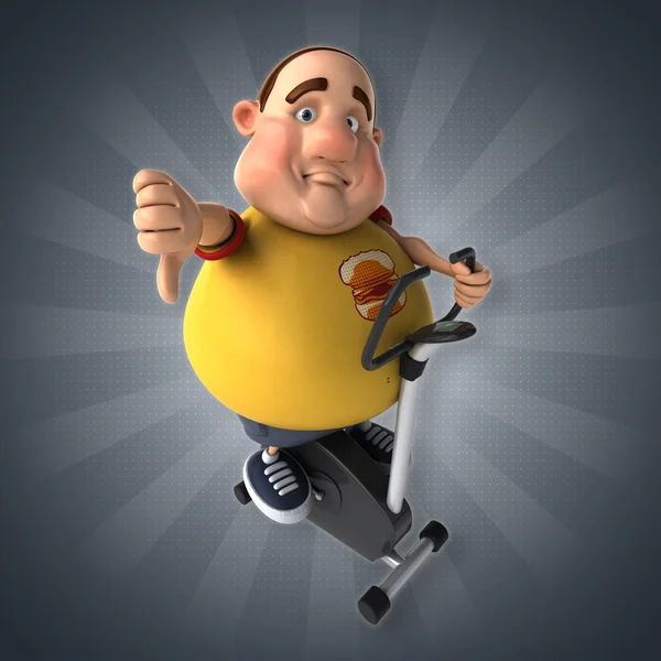 Funny overweight guy — Stock Photo, Image