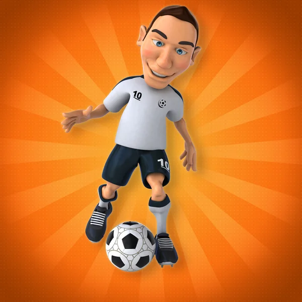 Cartoon Soccer player — Stock Photo, Image