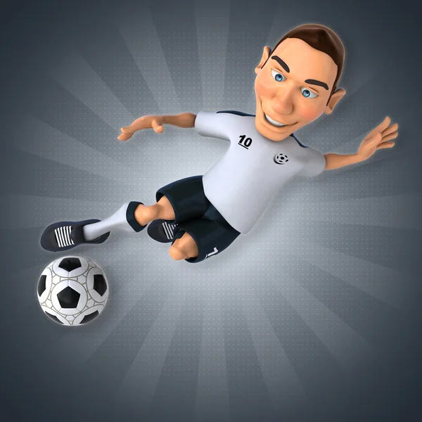 Cartoon Soccer player — Stock Photo, Image