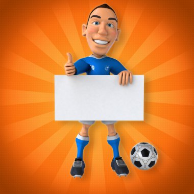 karikatür futbolcu