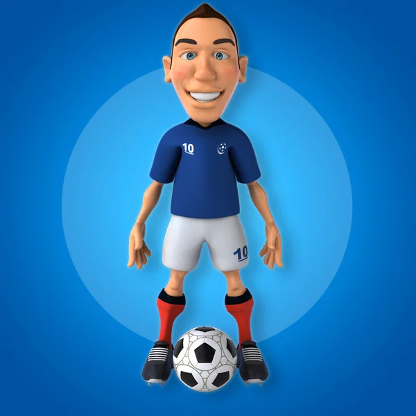 Jugador de fútbol de dibujos animados — Foto de Stock