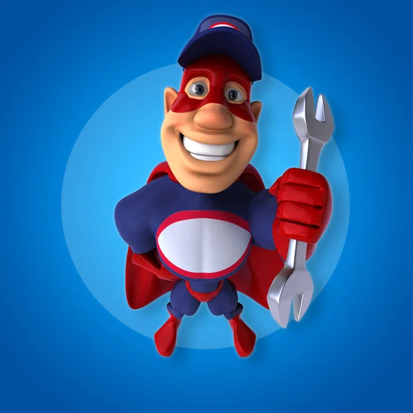 Cartoon Super mechanic — Stockfoto