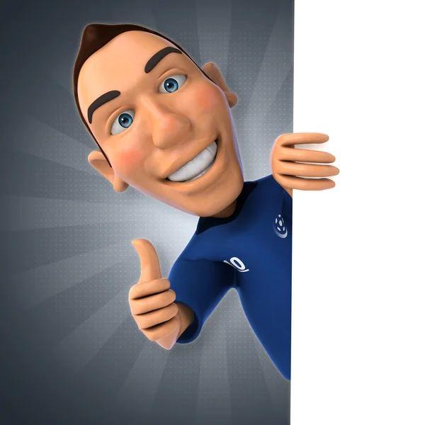 Cartoon Football player — Stock Photo, Image