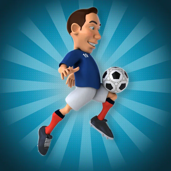 Jugador de fútbol de dibujos animados —  Fotos de Stock
