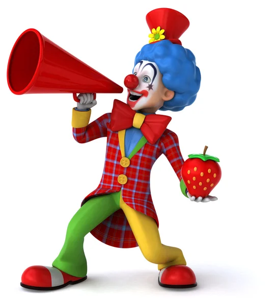 Fun cartoon clown — Stock Photo, Image