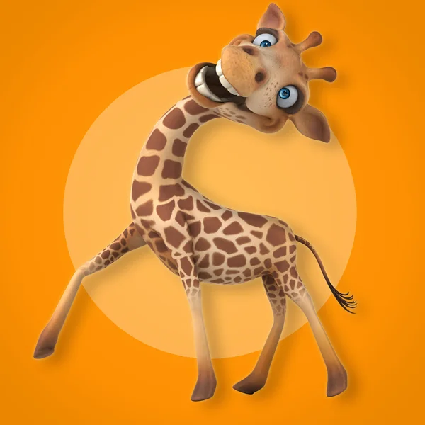 Eğlenceli çizgi film zürafa — Stok fotoğraf