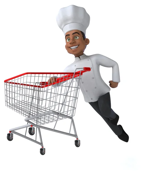 Leuke cartoon chef-kok — Stockfoto