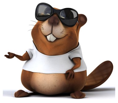 Beyaz t-shirt Beaver