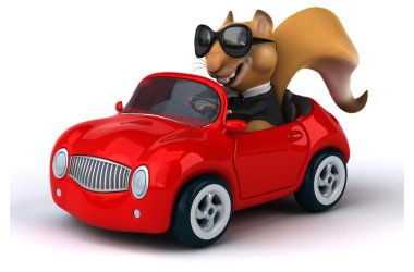 Eğlenceli çizgi film sincap