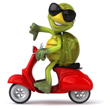 Eğlenceli çizgi film kaplumbağa