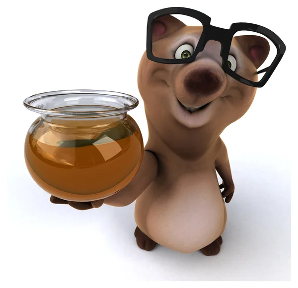 Leuke cartoon Beer — Stockfoto