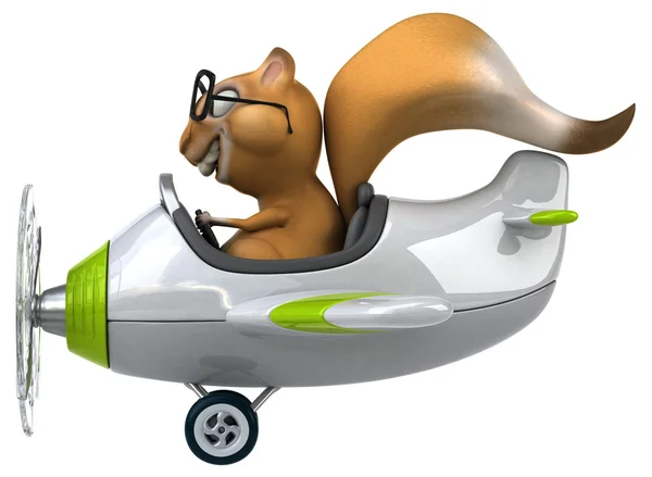 Fun cartoon squirrel — Stock Photo, Image