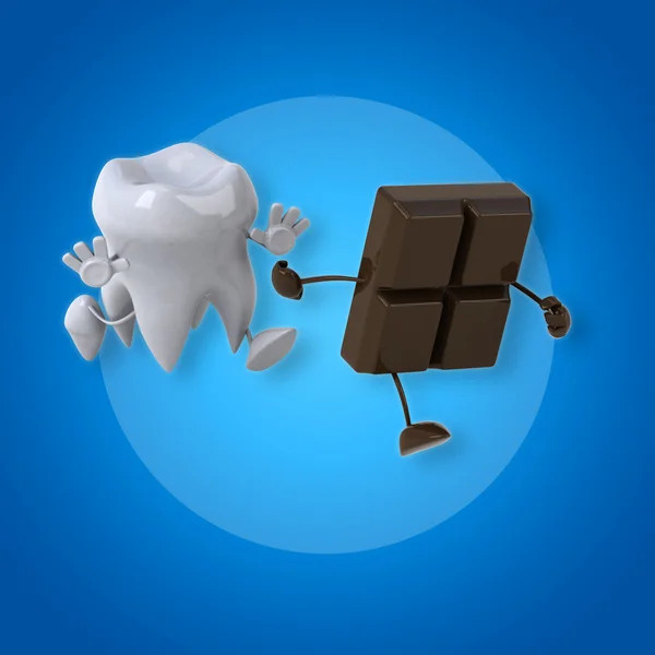Fun cartoon Tooth — Stock Photo, Image