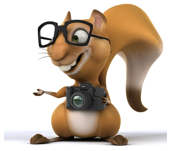 Fun cartoon squirrel — Stock Photo, Image