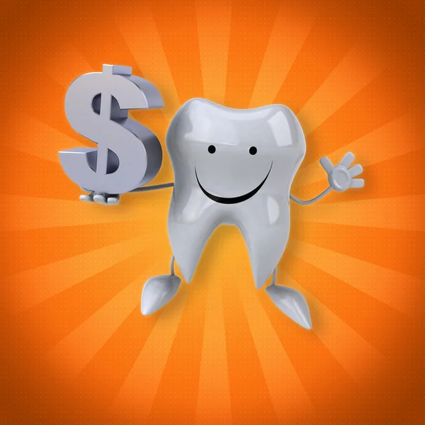 Funny cartoon Tooth — Stock Photo, Image