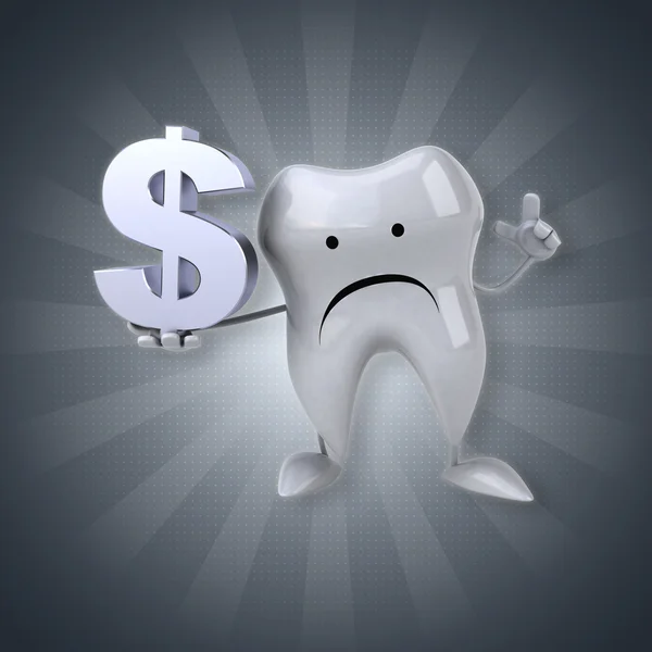 Funny cartoon Tooth — Stock Photo, Image