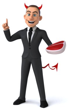 Eğlenceli karikatür işadamı