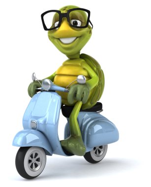 Eğlenceli çizgi film kaplumbağa