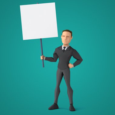 Düşük Poli iş adamı