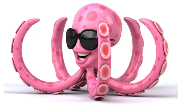 Leuke cartoon octopus — Stockfoto