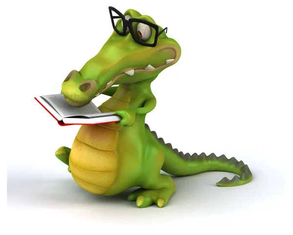 Funny cartoon crocodile — Stock Photo, Image