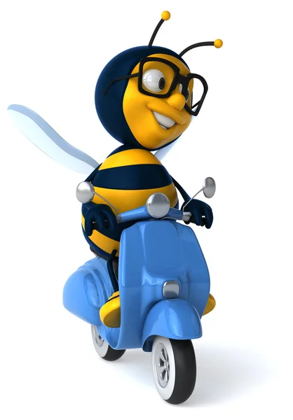 Lebah kartun yang menyenangkan — Stok Foto