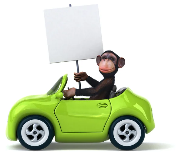 Fun cartoon monkey — Stock Photo, Image