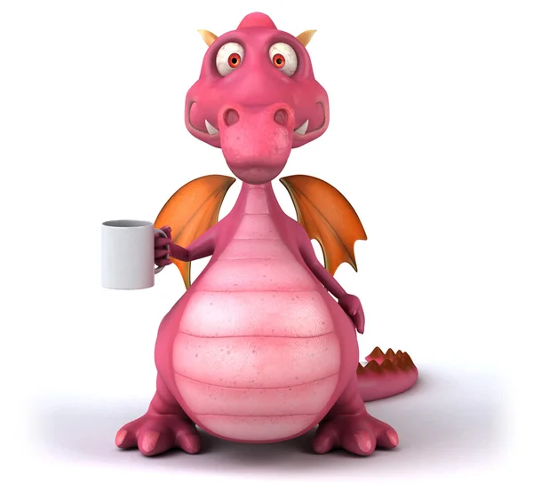 Grappige cartoon dragon — Stockfoto