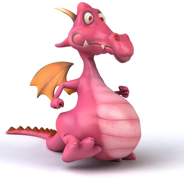Grappige cartoon dragon — Stockfoto