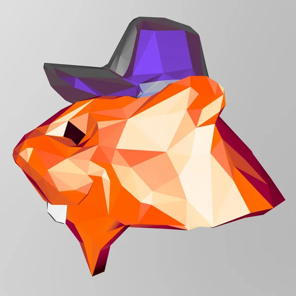 Funny polygonal Beaver — Stock Photo, Image