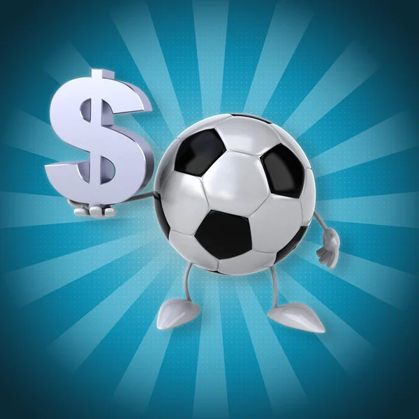 Fun cartoon Football — Stock Photo, Image