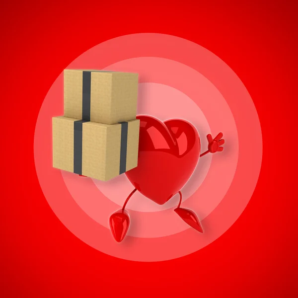 Love red heart — Stock Photo, Image