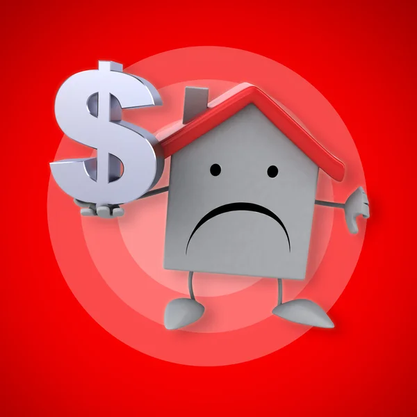 Funny cartoon House — Stock Photo, Image