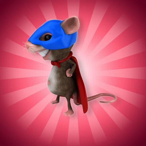 Funny Super mouse — Stock Photo, Image