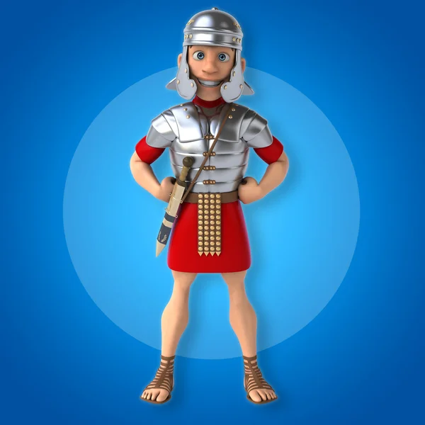 Soldado romano dos desenhos animados — Fotografia de Stock