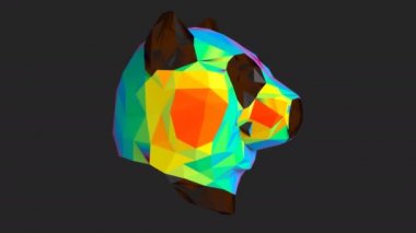 poligonal panda head iplik