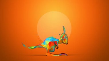 komik kanguru atlama