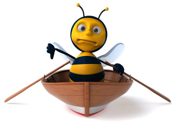Fun cartoon bee — Stock Photo, Image