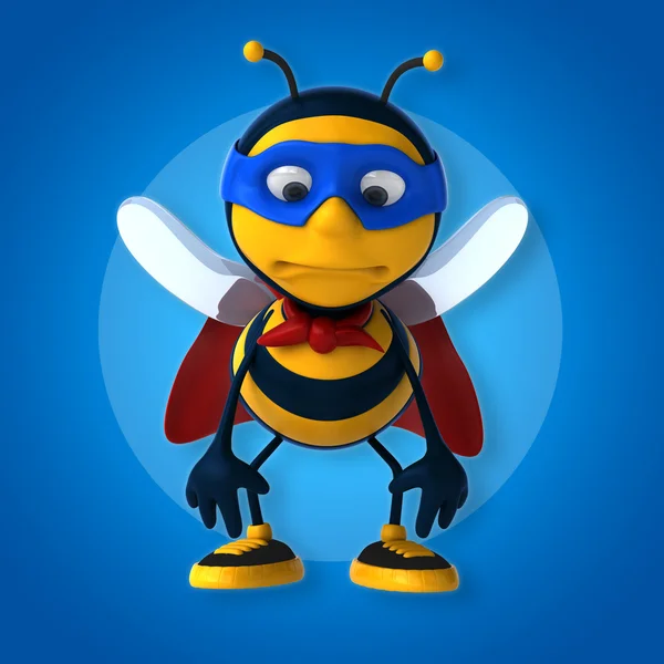Super abeja de dibujos animados —  Fotos de Stock