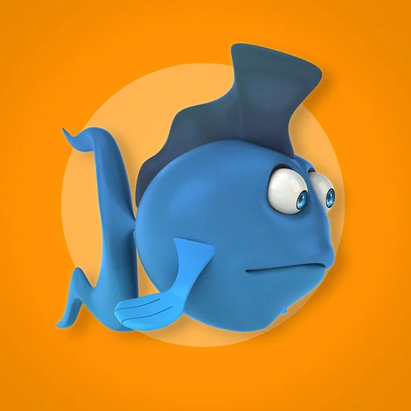 Divertente pesce cartone animato — Foto Stock
